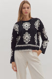 Black & White Pattern Sweater