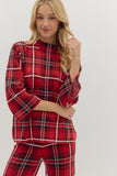Red Plaid Sweater