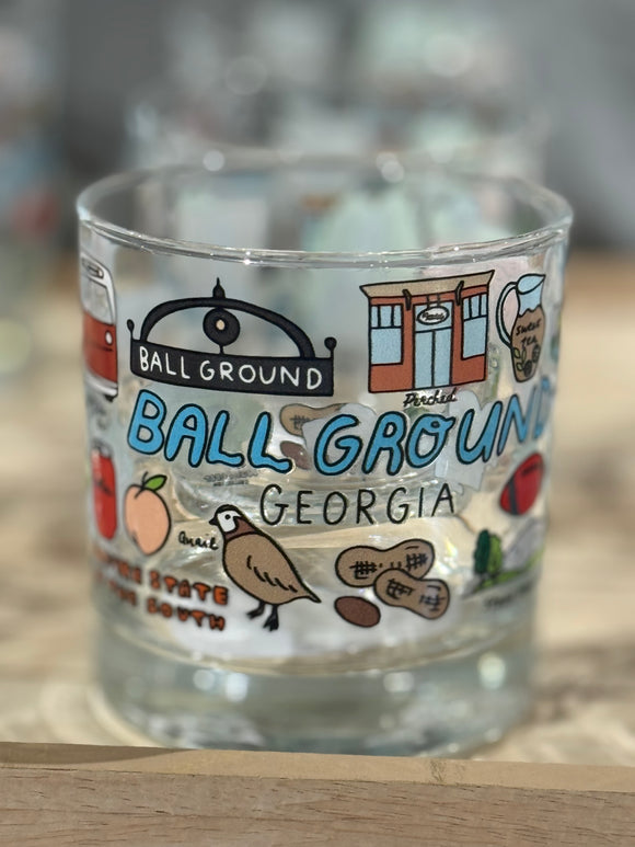 Ball Ground Georgia Whiskey Glass