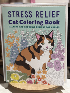 Stress Relief Cat Coloring Book