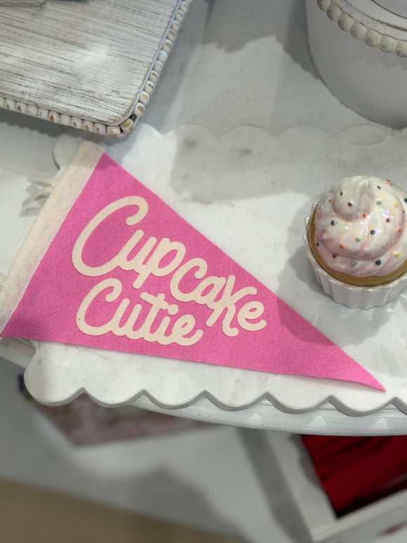 Cupcake Cutie Pennant