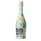 Timeless Christmas Trees Prosecco Bottle Wrap