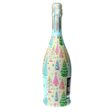 Timeless Christmas Trees Prosecco Bottle Wrap
