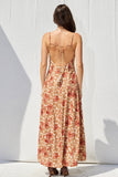 Leopard Open Back Maxi Dress