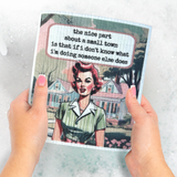 Hysterical Vintage Swedish Dishcloth : Small Town Humor