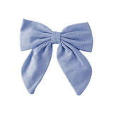 Beau Bottles Blue Linen Bottle Bow