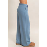 Baby Blue Pintuck Sweatpants