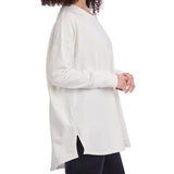 Libba Cream Swing Hem Top
