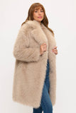 Luxe Taupe Fox Fur Coat