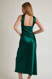 Hunter Green Strapless Maxi Dress
