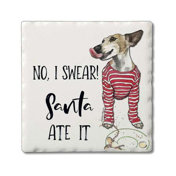 Santa Ate It - Christmas Naughty Pets Coaster