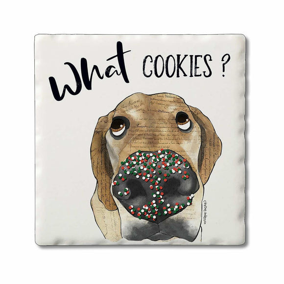 What Cookies - Christmas Naughty Pets Coaster