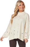 White Novie Pom-Pom Sweater