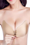 Lace Up Adhesive Bra - Nude