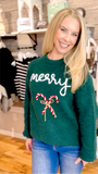 Dark Green Merry Sweater