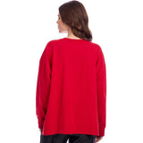 Red Valentine Sparkle Sweatshirt - One Size