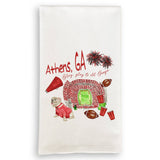 Georgia Football Pattern: Dishtowel