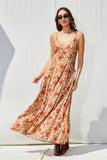 Leopard Open Back Maxi Dress