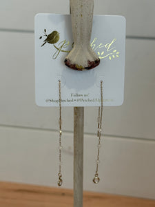 Loop Around Gold Studs