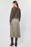 Pleated Dress & Sweater Set