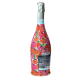Pink & Orange Pumpkins Prosecco Bottle Wrap