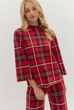 Red Plaid Sweater