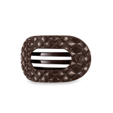 Truly Taupe Quilted Medium Round Hair Clip