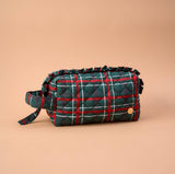Essentials Quilted Cosmetic Pouch-Evergreen Plaid