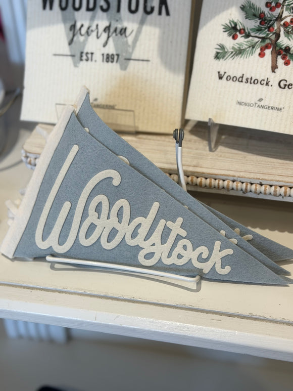 Blue Woodstock Pennant
