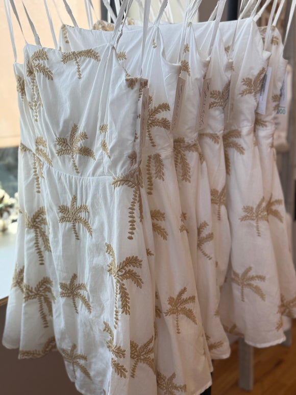 White Sands Palms Mini Dress