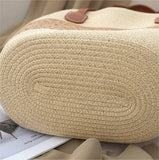Brown Rope Woven Tote Bag
