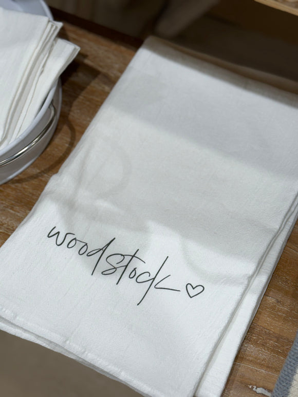 Woodstock Heart Tea Towel