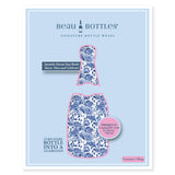 Blue Porcelain Roses Prosecco Bottle Wrap