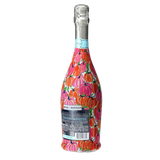 Pink & Orange Pumpkins Prosecco Bottle Wrap