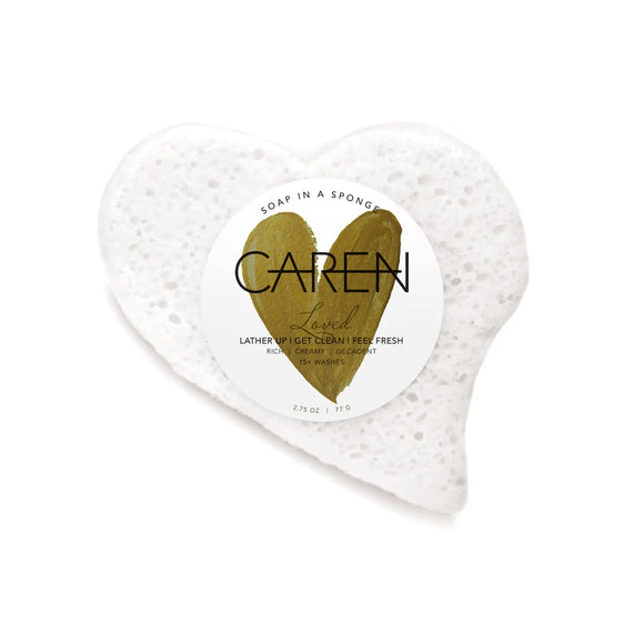 Soap In A Sponge - Loved White Heart