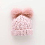 Blush Pink Fluffer Beanie 0-6 Mo