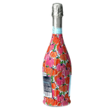 Pink & Orange Pumpkins Prosecco Bottle Wrap