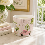 Sugar Plum Lane | Hand Illustrated Soy Candle| Double Wick