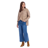 Tan Noa Collared Sweater - One Size