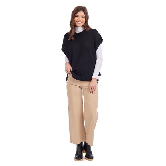 Tye Sweater Vest Black - One Size