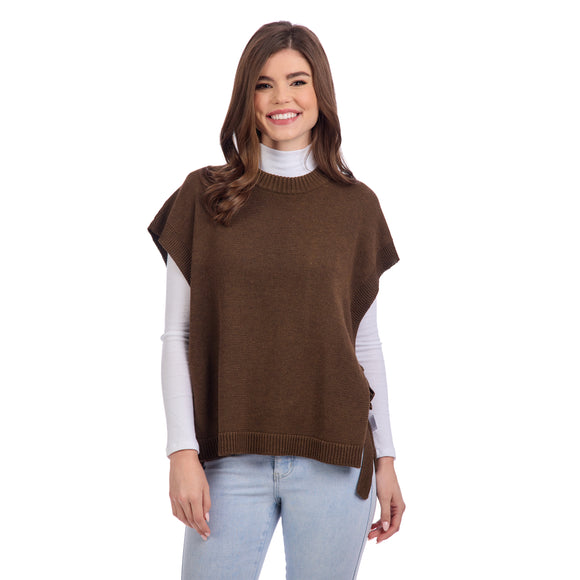 Tye Sweater Vest Brown - One Size