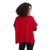 Red Claude Cable Knit Sweater - One Size