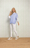 Baby Blue Rigsby Scallop Sweater - One Size