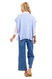 Baby Blue Rigsby Scallop Sweater - One Size