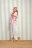 Pink Rigsby Scallop Sweater - One Size