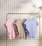 Tan Rigsby Scallop Sweater - One Size