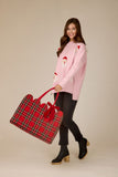 One Size - Pink Santa Jacquard Sweater