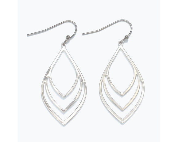 Silver Leaf Earrings