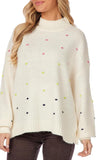 White Novie Pom-Pom Sweater