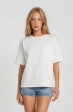 Ivory Crew Neck Scuba Top